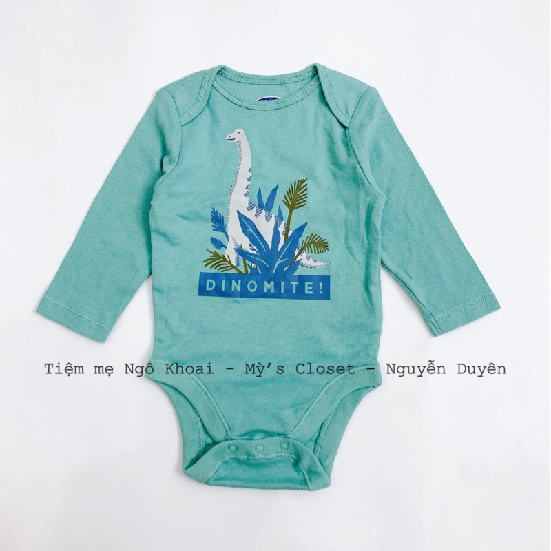 [MD137] 6-12M  OLD.N.V Body suit/áo liền thân dài tay xuất xịn cho bé chất liệu cotton mềm mát