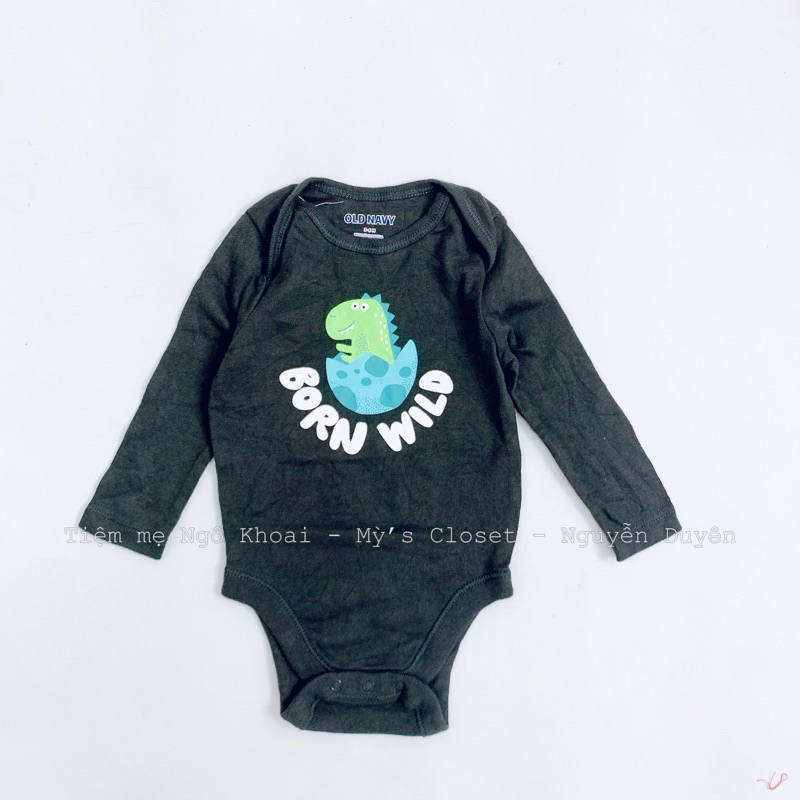 [MD137] 6-12M  OLD.N.V Body suit/áo liền thân dài tay xuất xịn cho bé chất liệu cotton mềm mát