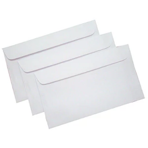 Tập 100 phong bì trắng A5 A6 A7 mỏng/ dày đủ cỡ, phong bì trắng cao cấp có sẵn keo hồ dán