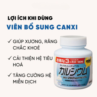 Viên Nhai Bổ Sung Canxi Vị Sữa Chua MOST Orihiro 180 Viên