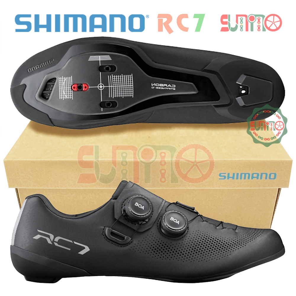 Giày can xe đạp road SHIMANO RC703 màu đen fullbox chính hãng | Shopee ...
