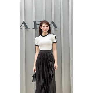 Áo Thun 𝐂𝐂𝐇𝐀𝐓 Dáng Ôm Basic Phong Cách Trẻ Trung Co Giãn 4 Chiều 14TNC8005OT