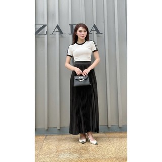 Áo Thun 𝐂𝐂𝐇𝐀𝐓 Dáng Ôm Basic Phong Cách Trẻ Trung Co Giãn 4 Chiều 14TNC8005OT