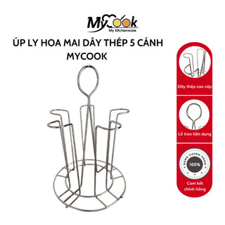 Úp Ly Hình Bông Hoa 5 Cánh MyCook Khay Giá Úp Ly Có Lỗ Treo Tiện Dụng