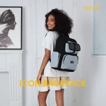 Balo local brand học sinh hàn quốc thương hiệu NATOLI chất vải canvas thời trang chống nước dày dặn ICON BACKPACK B13 — ảnh 4