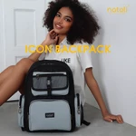 Balo local brand học sinh hàn quốc thương hiệu NATOLI chất vải canvas thời trang chống nước dày dặn ICON BACKPACK B13 — ảnh 3