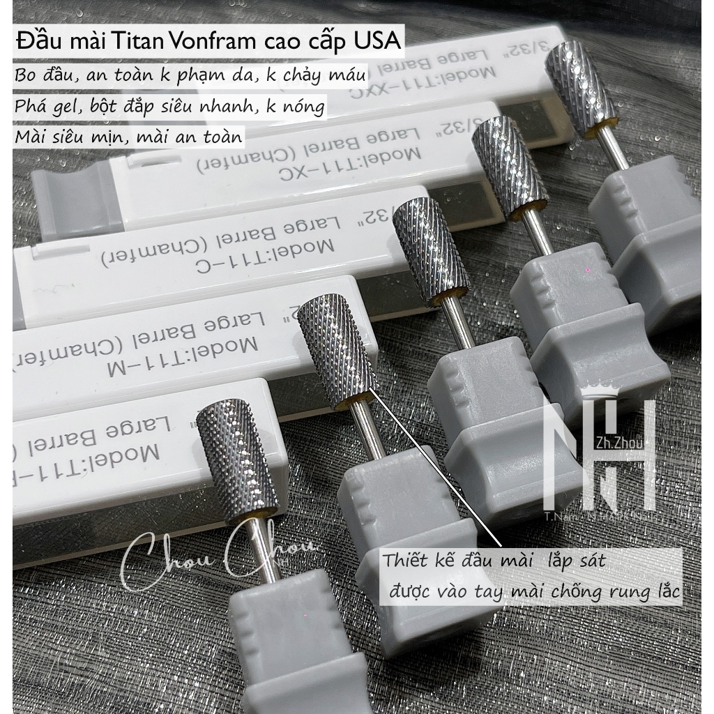 Đầu mài titan bo đầu, đầu mài vonfarm, đầu mài siêu mịn, đầu mài siêu phá
