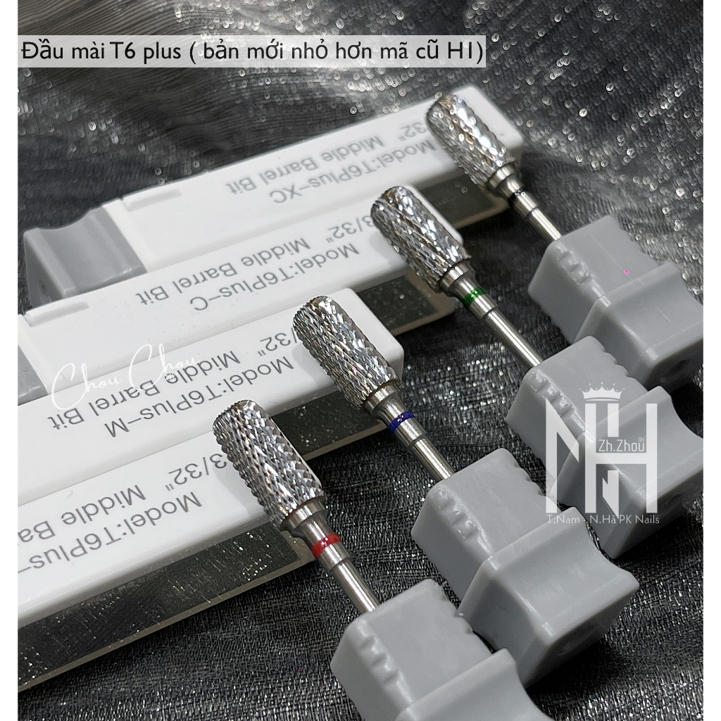 Đầu mài titan 3in1 ít bụi ,đầu mài phá, đầu mài mịn, mài móng bột, mài gel