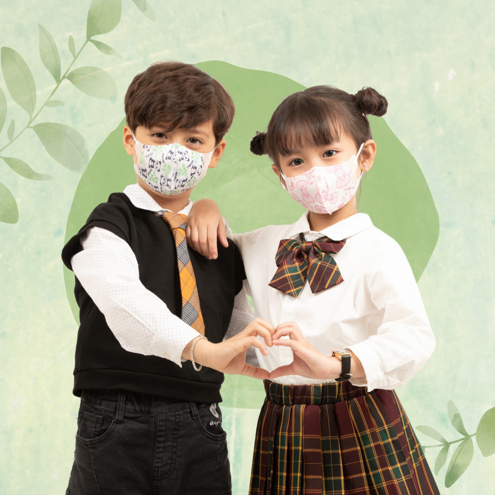 SET 100 CHIẾC KHẨU TRANG 5D TRẺ EM MASK TÚI ZIP KHÁNG KHUẨN THOÁNG KHÍ CHỐNG TIA UV AN TOÀN CHO BÉ