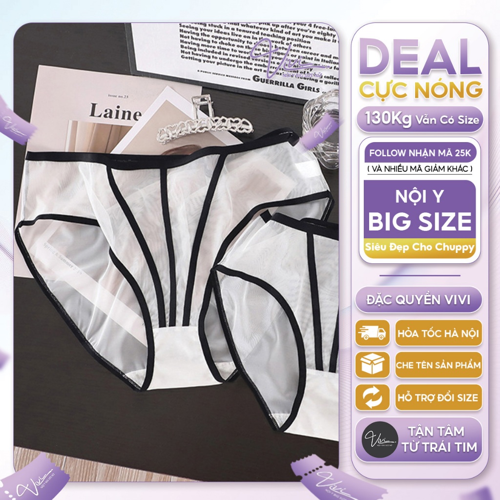 Quần lót nữ Bigsize quyến rũ - Quần lót big size dệt kim - Nội y tới ...