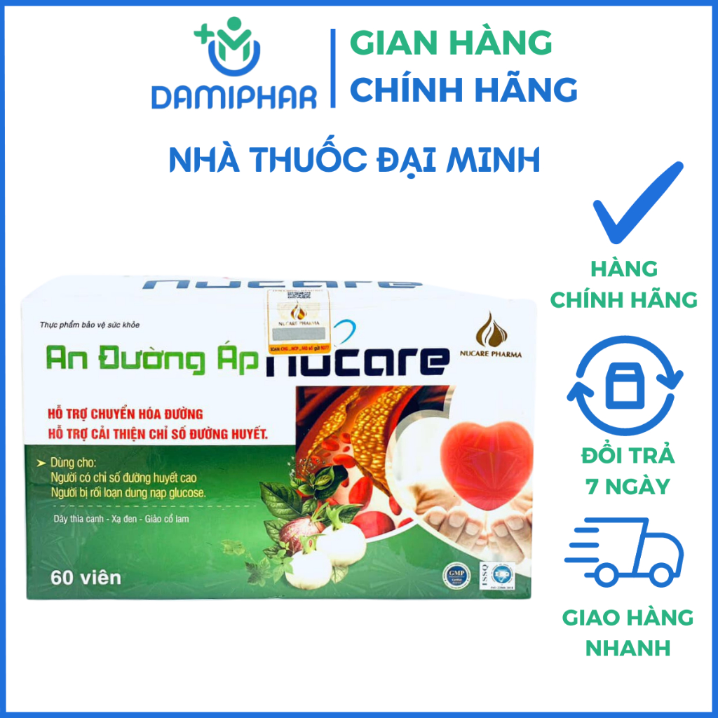 An Đường Áp Nucare Lọ 60 Viên - Hỗ Trợ Tăng Cường Sức Khỏe Tim Mạch ...