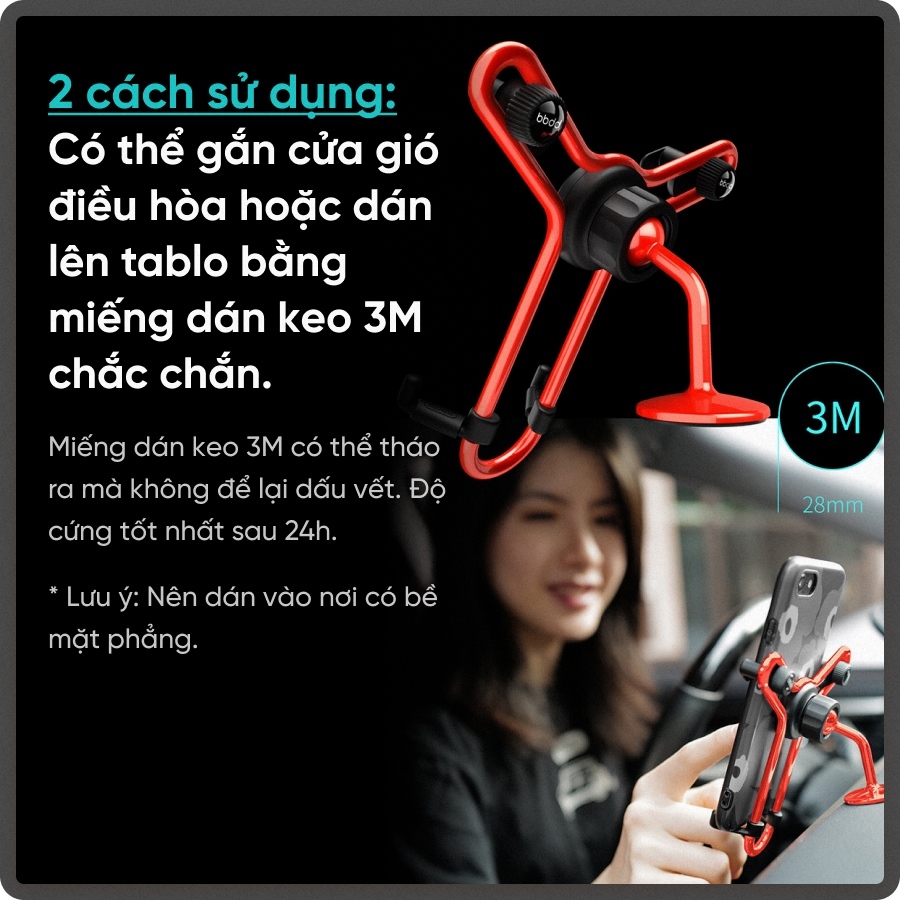 Giá Đỡ Điện Thoại Trên Ô Tô Cao Cấp Đa Năng YAYA - bbdd -  Tối Giản, Tiện Lợi