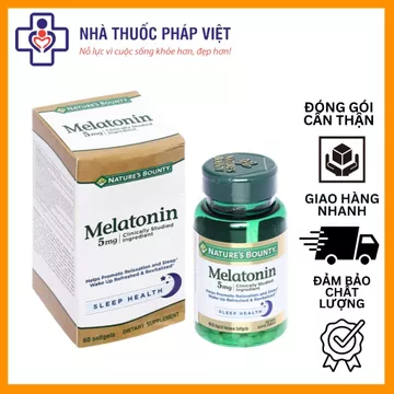 [HÀNG CHÍNH HÃNG] Viên uống hỗ trợ giấc ngủ Nature's Bounty Super Strength Melatonin 5mg 60 viên