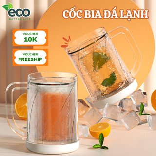 Cốc bia đá lạnh ECO sáng tạo giữ nhiệt siêu lâu, không tan đá