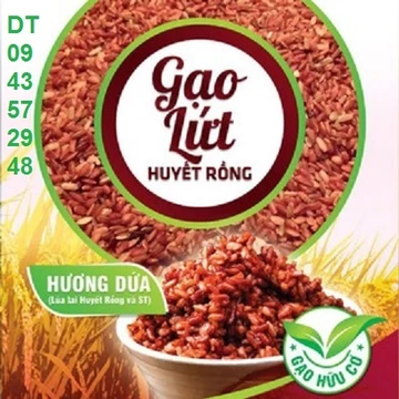 Gạo Lứt Huyết Rồng (LOẠI NGON) 1 KG - Gạo Lứt Đỏ Huyết Rồng Ăn Kiêng Giảm Cân