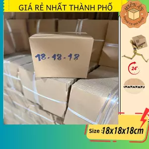 Hộp giấy P42 size 18x18x18 cm, thùng carton gói hàng Everest