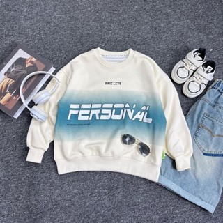 Áo sweater bé trai áo nỉ thu đông trẻ em từ 30-60kg hàng QC áo nỉ 2 da