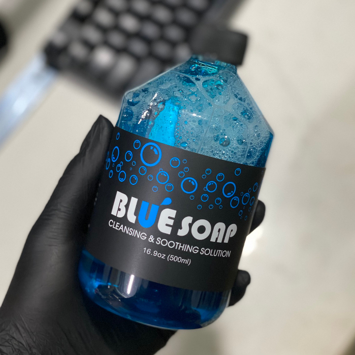 [BluSoap - Green] Dung Dịch Vệ Sinh Lau Mực Sau Xăm