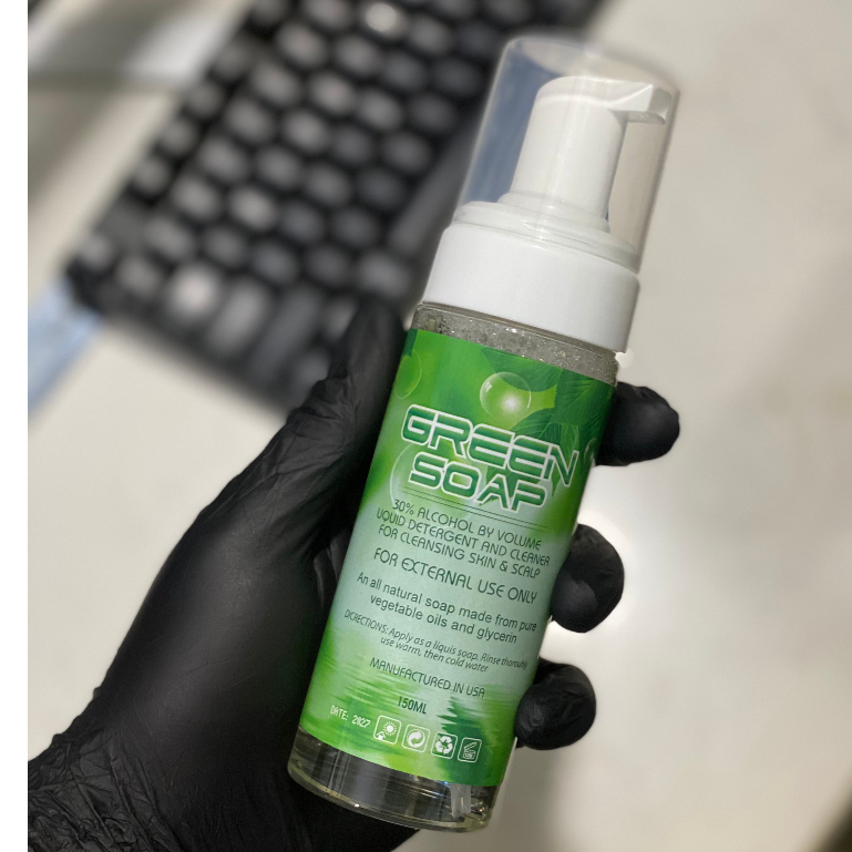 [BluSoap - Green] Dung Dịch Vệ Sinh Lau Mực Sau Xăm
