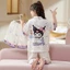 Đồ Bộ Bé Gái Pizama Chất Vải Lụa Cao Cấp Tay Bồng Cổ Sen_BM05