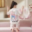 Đồ Bộ Bé Gái Pizama Chất Vải Lụa Cao Cấp Tay Bồng Cổ Sen_BM05