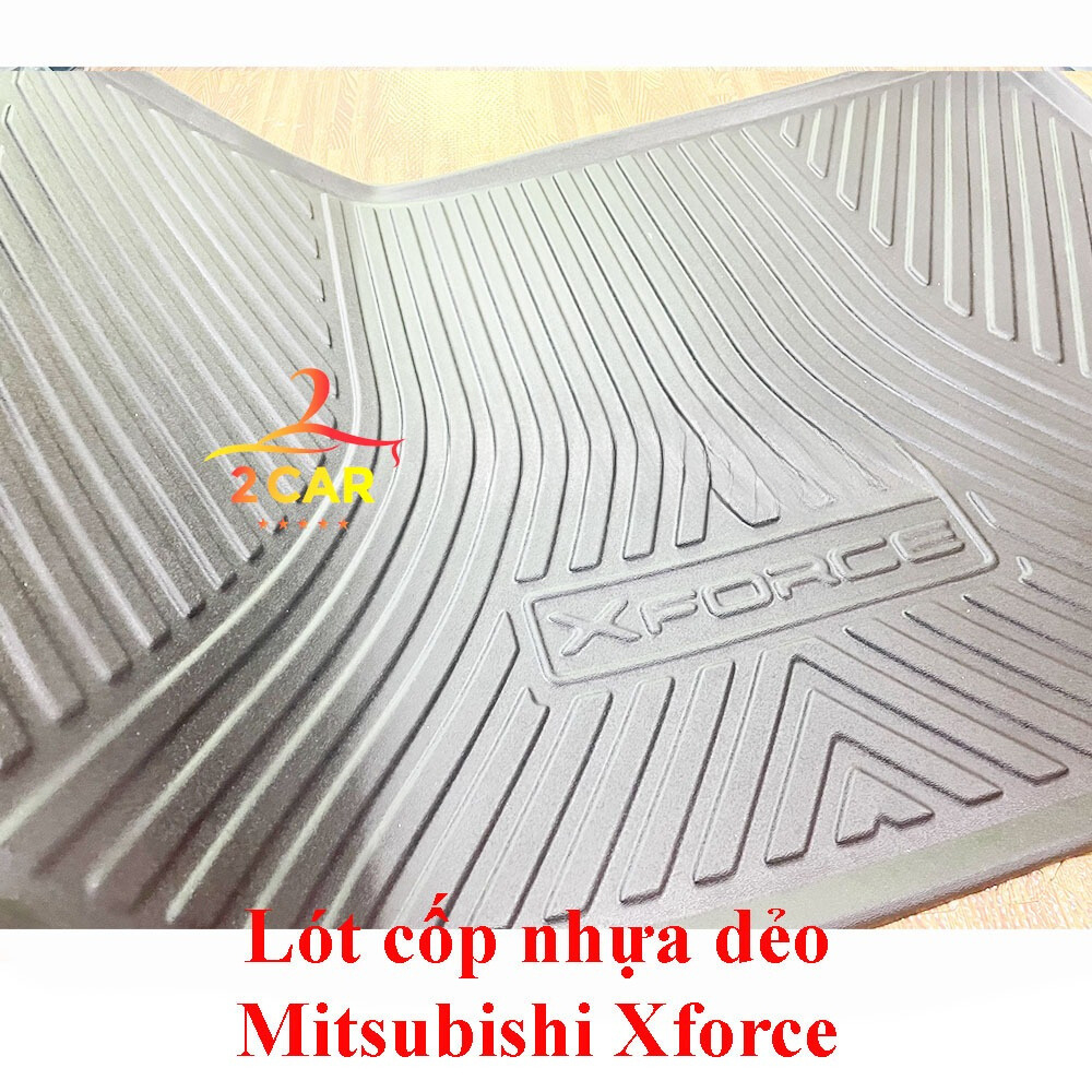 LÓT CỐP Nhựa sau xe Mitsubishi Xforce 2024 2025, đàn hồi tốt, dễ vệ sinh lau rửa, không mùi , không thấm nước - 2CAR