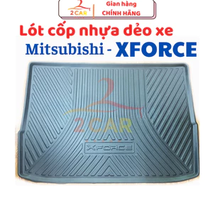 LÓT CỐP Nhựa sau xe Mitsubishi Xforce 2024 2025, đàn hồi tốt, dễ vệ sinh lau rửa, không mùi , không thấm nước - 2CAR