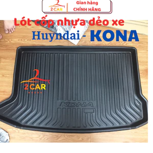 Lót cốp nhựa xe Huyndai Kona 2018 2019 2020 2021 2022 2023 2024 2025 Hàng nhựa dẻo cao cấp