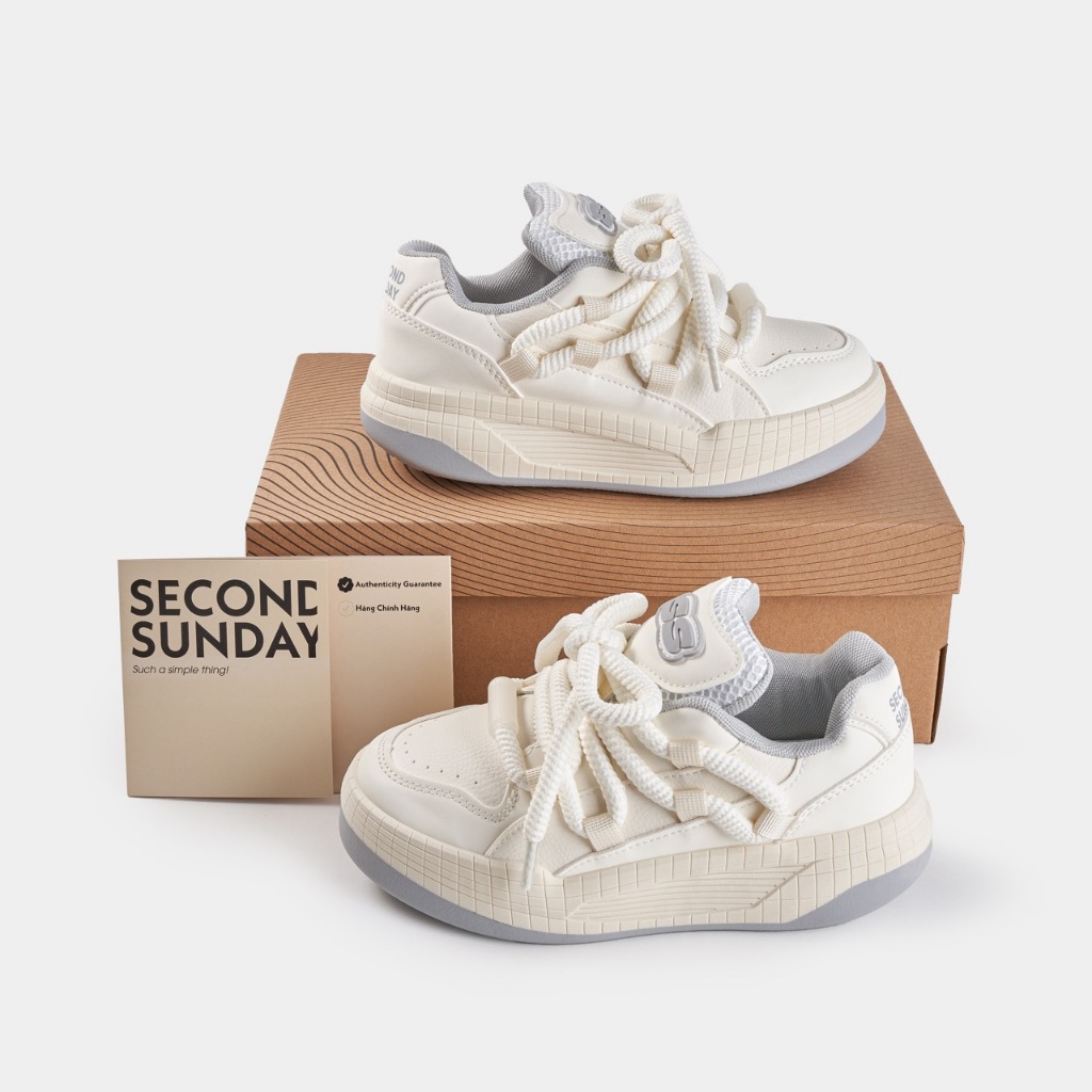 Ảnh Giày Thể Thao Sneaker Nữ Second Sunday New Symbol Đế Tăng Chiều Cao 4cm SK09 2