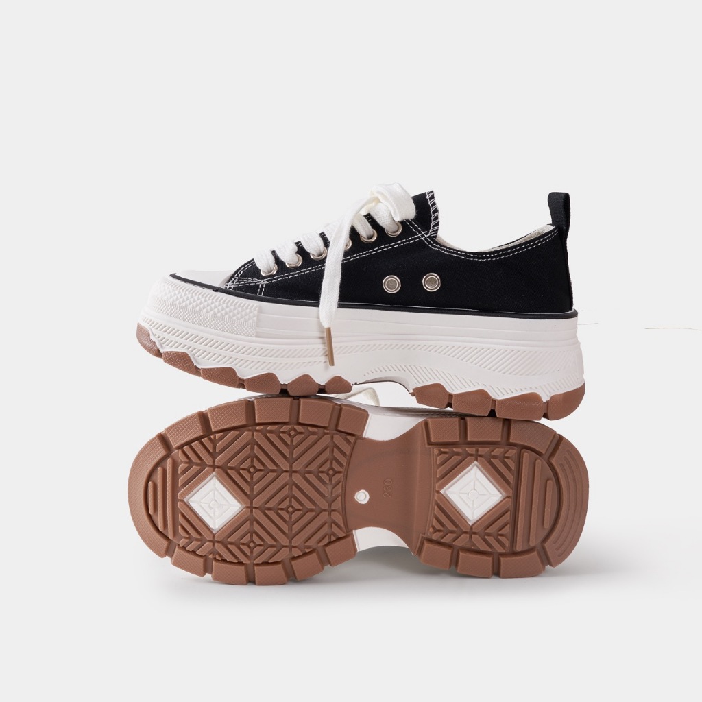 Ảnh Giày Thể Thao Sneaker Nữ Second Sunday Chunky Low Đế Tăng Chiều Cao 4cm SK02 4