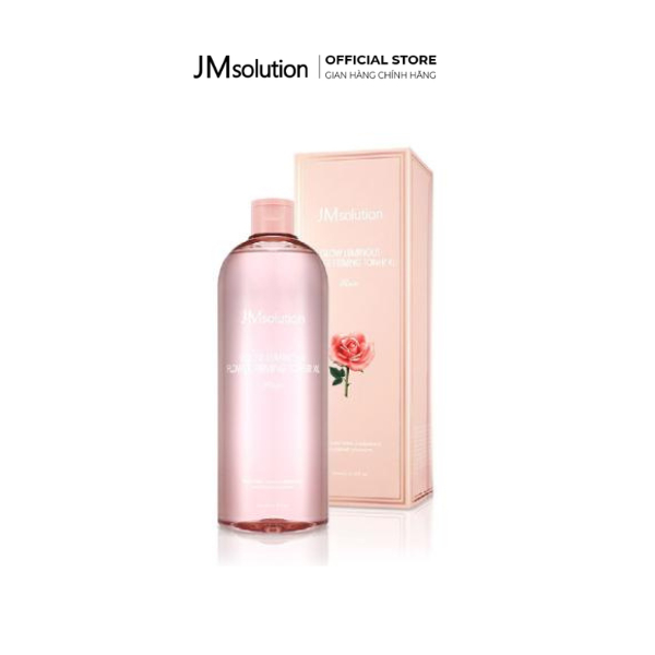 JMsolution Nước Cân Bằng Hoa Hồng Dưỡng Ẩm Làm Sáng Da Glow Luminous Flower Firming Toner XL Rose 600ml