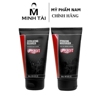 Sữa rửa mặt Uppercut Exfoliating Cleanser , kem dưỡng ẩm Uppercut Hydrating Moisturiser