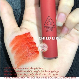 Son Kem 3ce Velvet Lip Tint Plush Mới Child Like Taupe Speak Up Daffodil Bitter Hour - Bebeau