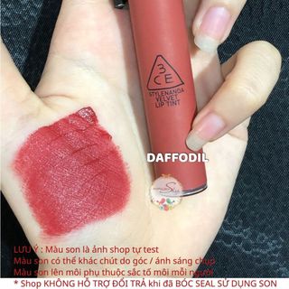 Son Kem 3ce Velvet Lip Tint Plush Mới Child Like Taupe Speak Up Daffodil Bitter Hour - Bebeau