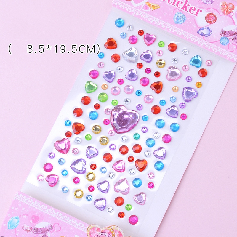Miếng Dán Đính Đá Pha Lê acrylic Thủ Công Trang Trí Sân Khấu/Làm Phần Thưởng Cho Bé Mẫu Giáo