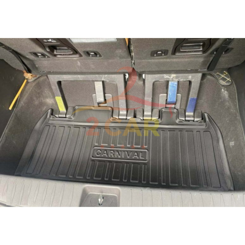 LÓT CỐP nhựa dẻo xe KIA Sedona 2014- 2021 , nhựa dẻo, đàn hồi chống nước hiệu quả, không mùi cao cấp (có chữ Canival )
