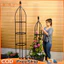 【🔥FREESHIP /HCM】Khung đỡ,khung tháp, giá đỡ hoa hồng leo,cây trang trí màu xanh cao 1.45m đường kính 28cm,ống 10mm,Thật
