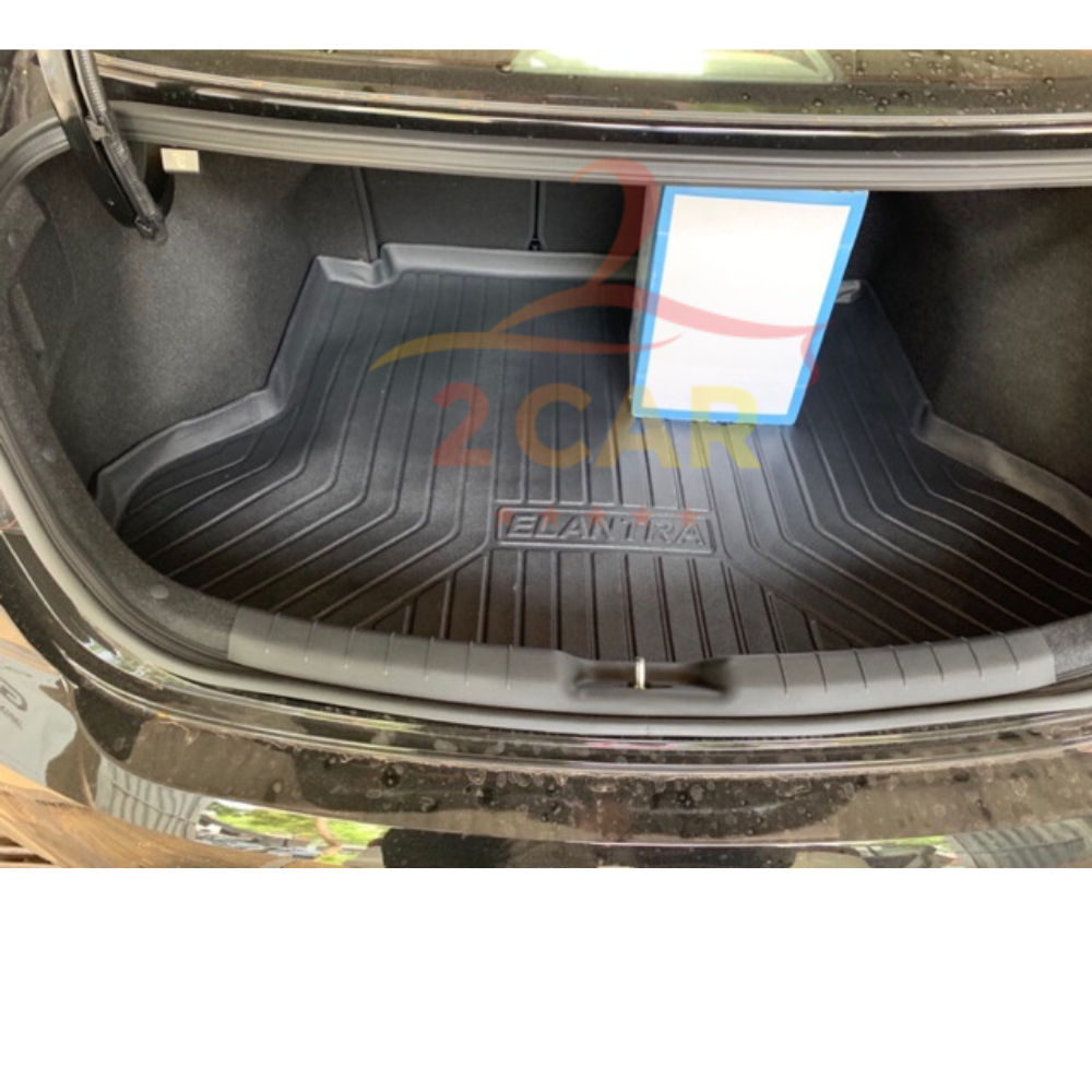 Lót cốp nhựa dẻo xe Huyndai ELANTRA đời 2016 - 2025 2026, không mùi, không thấm nước, dễ vệ sinh LCN-HU001