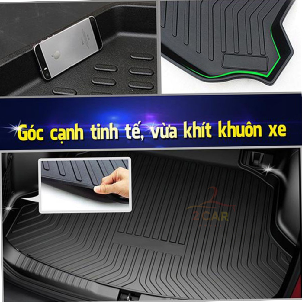 Lót cốp nhựa dẻo xe Huyndai ELANTRA đời 2016 - 2025 2026, không mùi, không thấm nước, dễ vệ sinh LCN-HU001