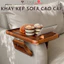 <MIỄN PHÍ KHẮC TÊN>Bộ khay kẹp sofa thương hiệu 7COOKS, sang trọng, tiện lợi, phù hợp mọi không gian phòng khách