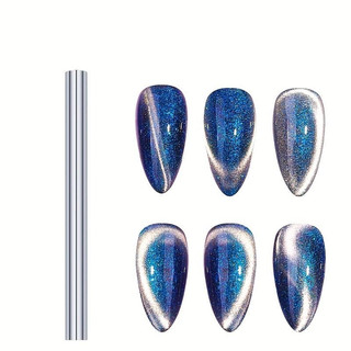 Nam châm tròn hơ mắt mèo nail siêu to, thanh nam châm đẩy mắt mèo hút cực mạnh