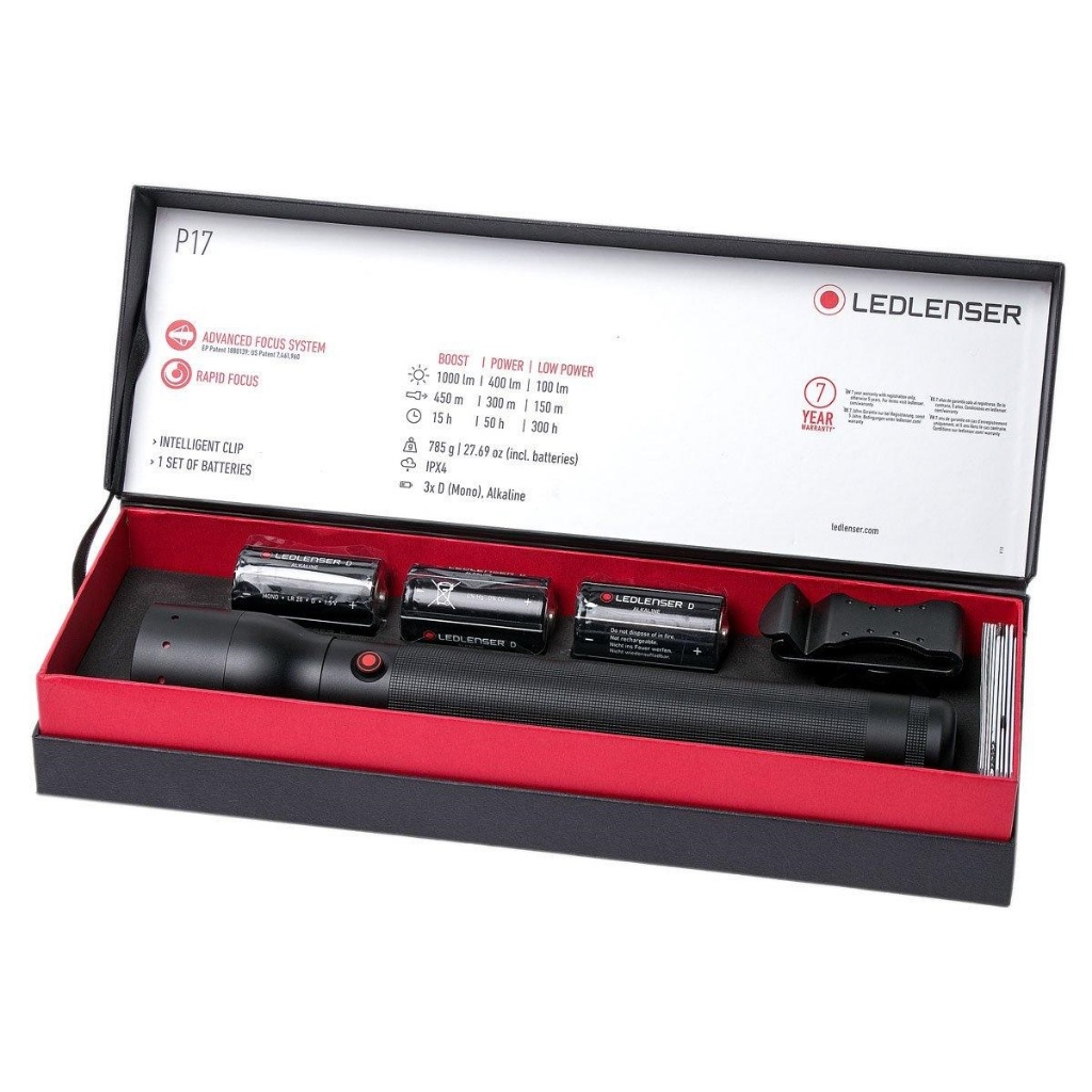 Đèn Pin Cầm Tay LEDLENSER P17 – 1000 Lumens