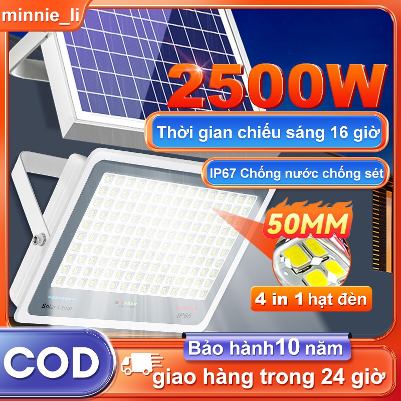 Đèn Năng Lượng Mặt Trời 2500w Đèn Led Chống Lóa Cao Cấp Ip67 Chống Thấm