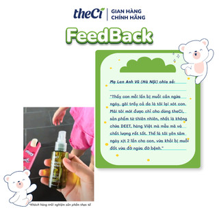 Combo diệt muỗi theCi: Xịt chống muỗi 50ml + Thanh lăn bôi chống muỗi 8ml + Tinh dầu tràm gió 50ml