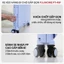 Xe kéo hàng 4 bánh đi chợ siêu thị gấp gọn Fujihome PT-45F, xe đẩy hàng xếp gọn, thùng vali 65L đa năng dã ngoại