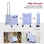 Xe kéo hàng 4 bánh đi chợ siêu thị gấp gọn Fujihome PT-45F, xe đẩy hàng xếp gọn, thùng vali 65L đa năng dã ngoại