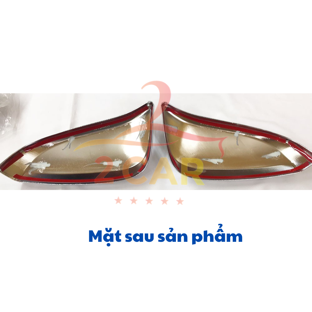 Ốp gương chiếu hậu xe Toyota Fortuner 2017 -2018-  2019 - 2020 - 2021 - 2022- 2023-2024 mạ crom cao cấp