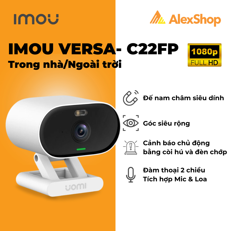 [2M] Camera Imou Versa C22FP-C Ngoài Trời, Đàm Thoại 2 Chiều, Màu Ban ...