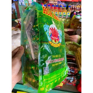 [Lốc 6 gói] Trà Hoa Sen (tặng muỗng) - Trà Móc câu hảo hạng - 70g x 6
