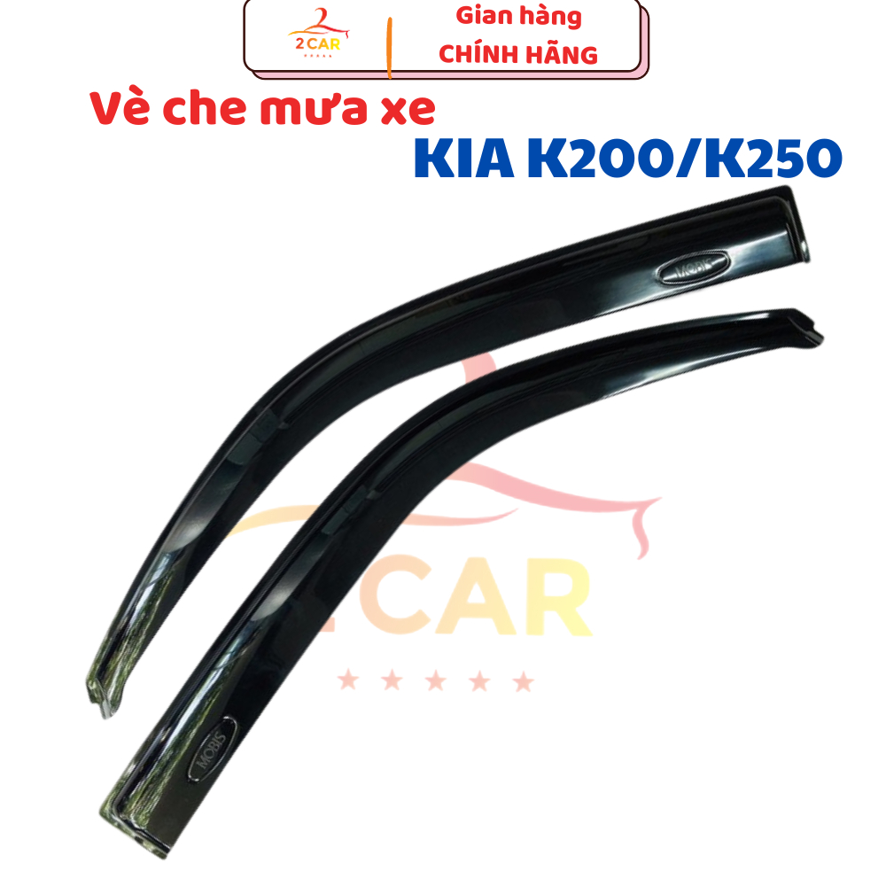 Che mưa, vè che mưa xe Kia k200, k250, bongo 3, k149 Hàng Hàn quốc mạ crom dày đẹp